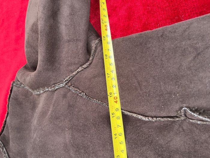 Veste imitation peau lainée marron – Marque Mim – Taille T3 - photo numéro 12