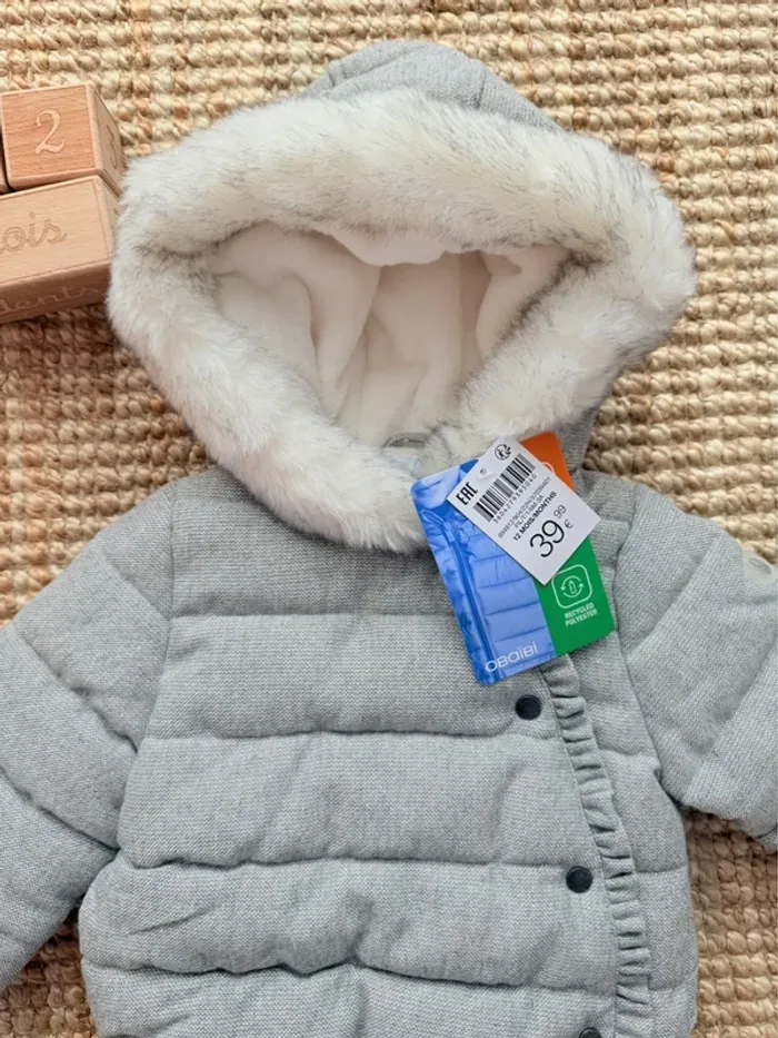 Manteau Obaibi 12mois / 74cm - photo numéro 2