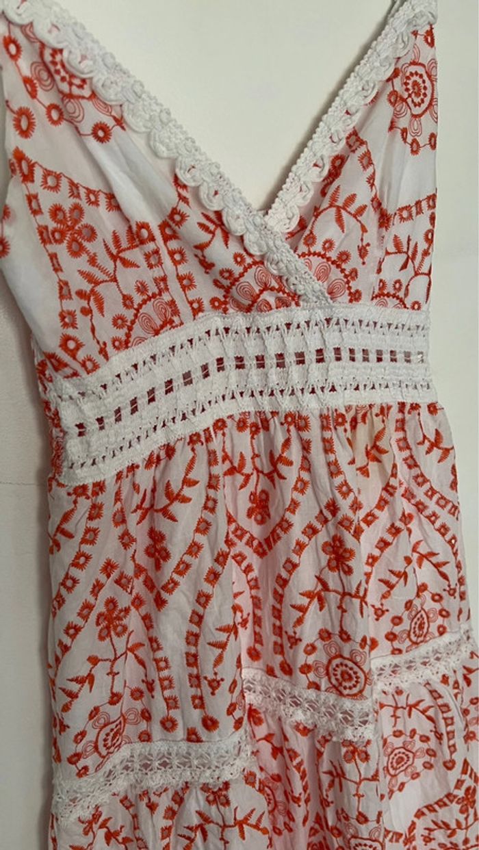 Jolie robe longue d’été en parfait état marque rossa miss taille M 100% coton - photo numéro 7