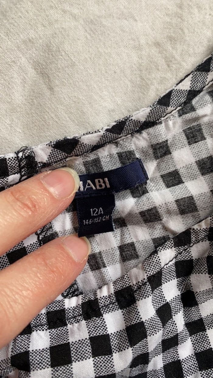 Blouse vichy noir et blanc - photo numéro 3