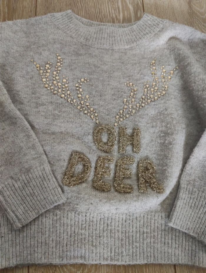 Pull cerf camaïeu - photo numéro 2