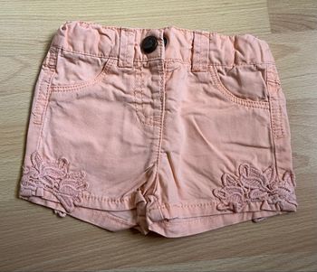 Short bébé abricot 1M