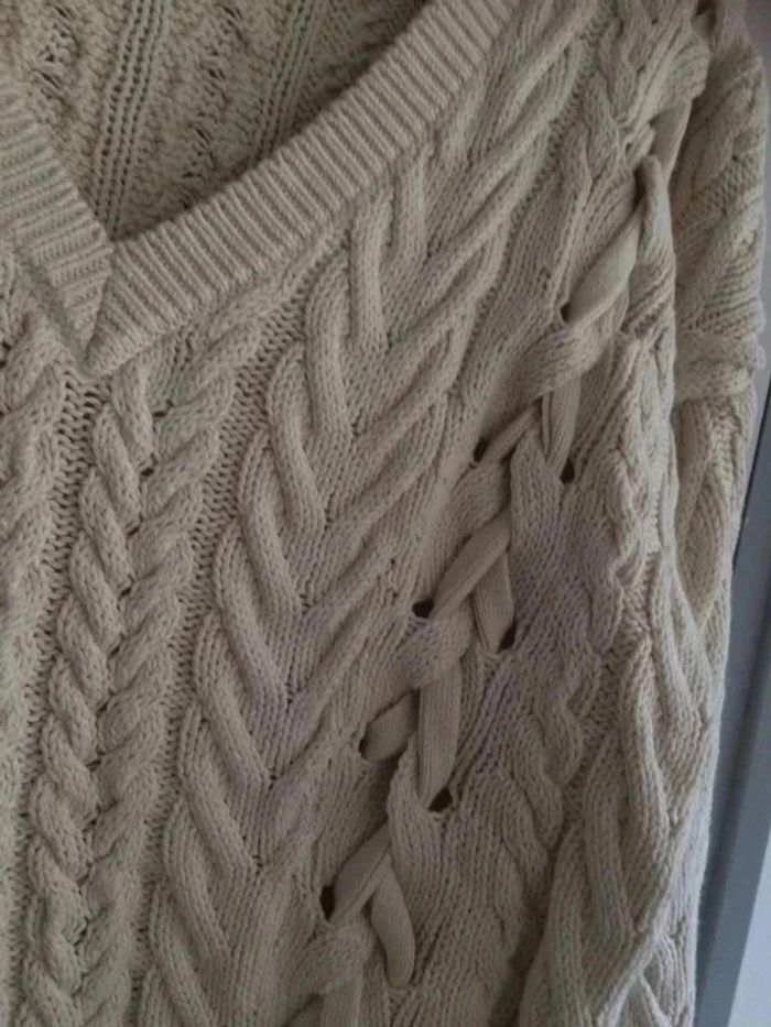 Pull écru Zara - photo numéro 3