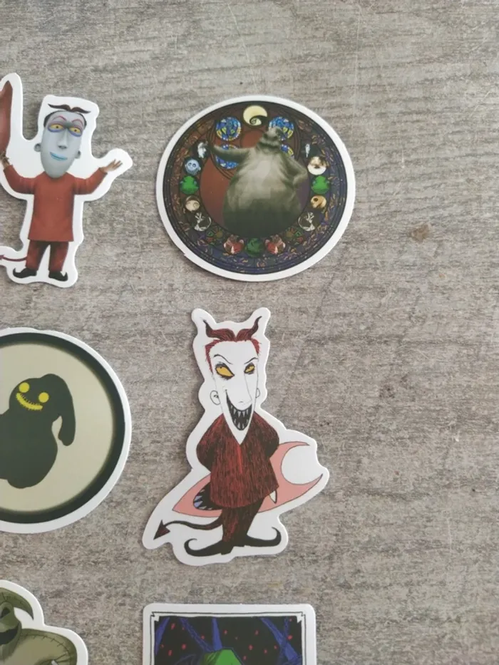 Lot de stickers films l'étrange Noël de monsieur jack (lot B) - photo numéro 3