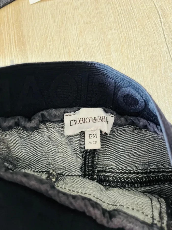 Sweat-shirt et jeans authentique bébé garçon Emporio Armani - photo numéro 5