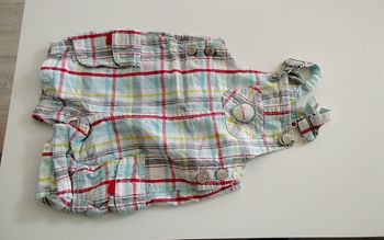 Salopette short 6 mois