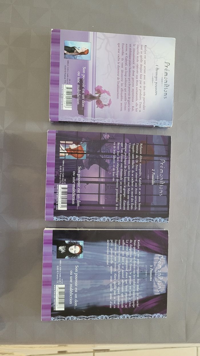 Lots de 3 tomes Prémonitions - photo numéro 2