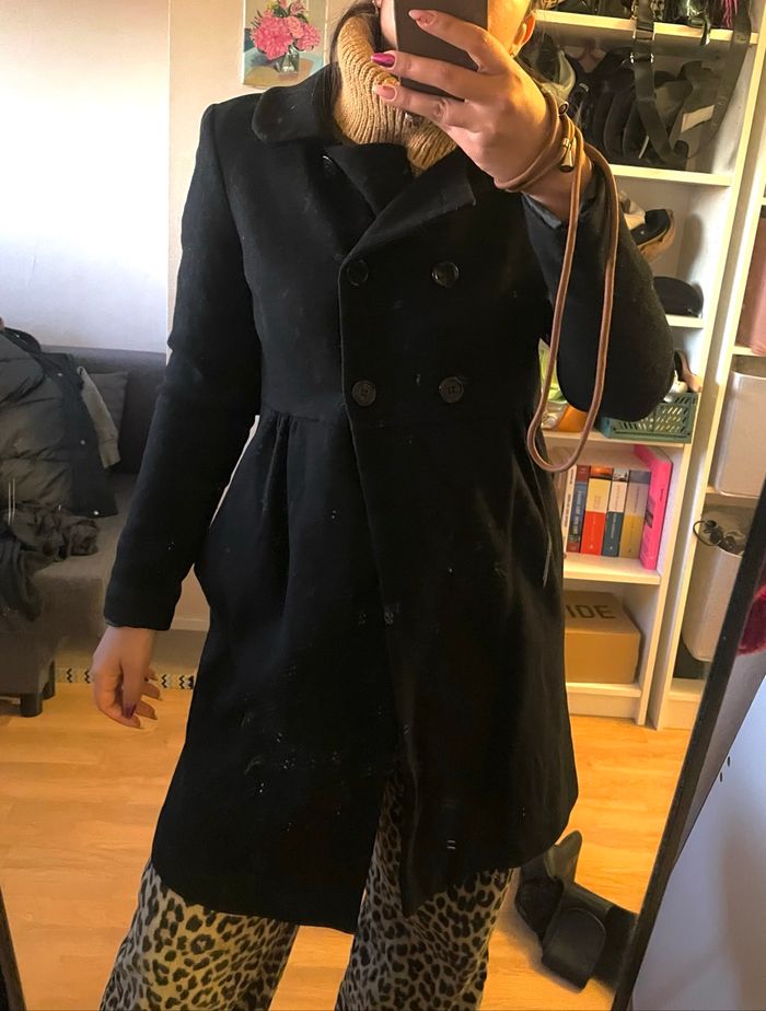 Manteau en laine naf naf - photo numéro 3