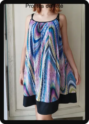 Robe loose psychédélique y2k