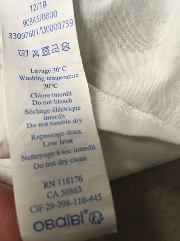 Teeshirt été manches courtes bebe 9 mois - photo numéro 8