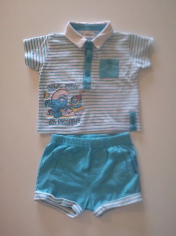 Ensemble 9 mois schtroumpfs