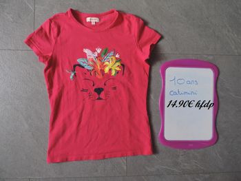 tee shirt catimini taille 10 ans