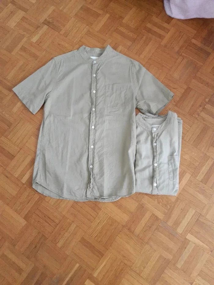 Lot 2 chemises légère Primark M Kaki crème