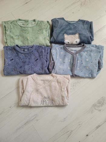 Lot de 5 pyjamas 3 mois