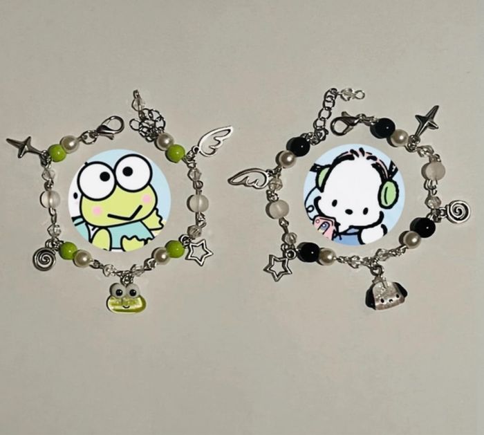 2 bracelet hello kitty pocchaco et kerropi