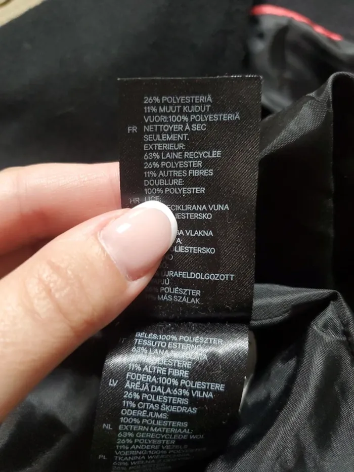 Manteau / duffle-coat - H&M - taille M - laine recyclée - photo numéro 7