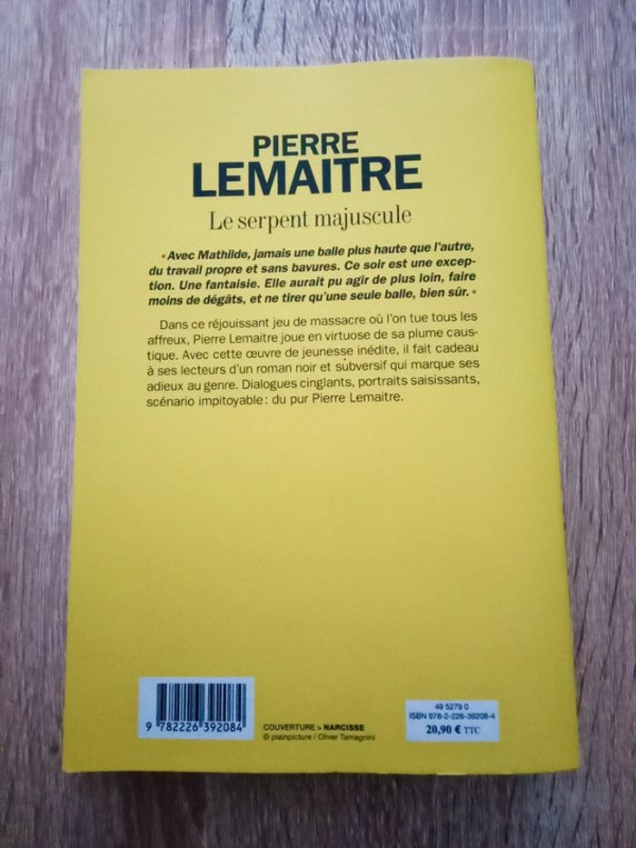Pierre Lemaitre 🪅 Le serpent majuscule - photo numéro 2