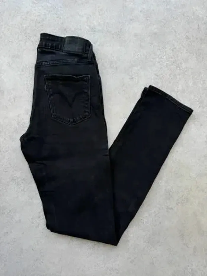 Jeans Levi's Mid Rise Skinny W28 FR38 L32 coupe skinny noir Femme Women pan550b