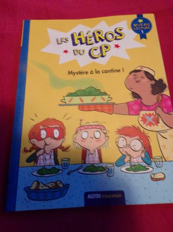 Livre Les Héros à la cantine du CP Auzou