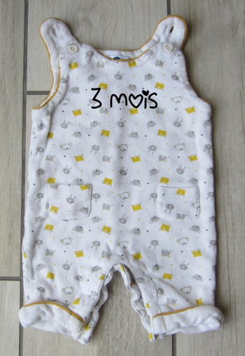 Combishort/grenouillere unisexe 3 mois