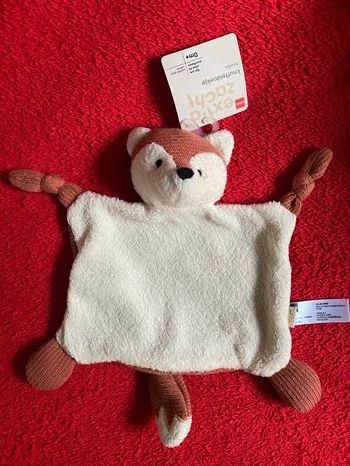 Hema doudou renard mouchoir marron Ecru neuf