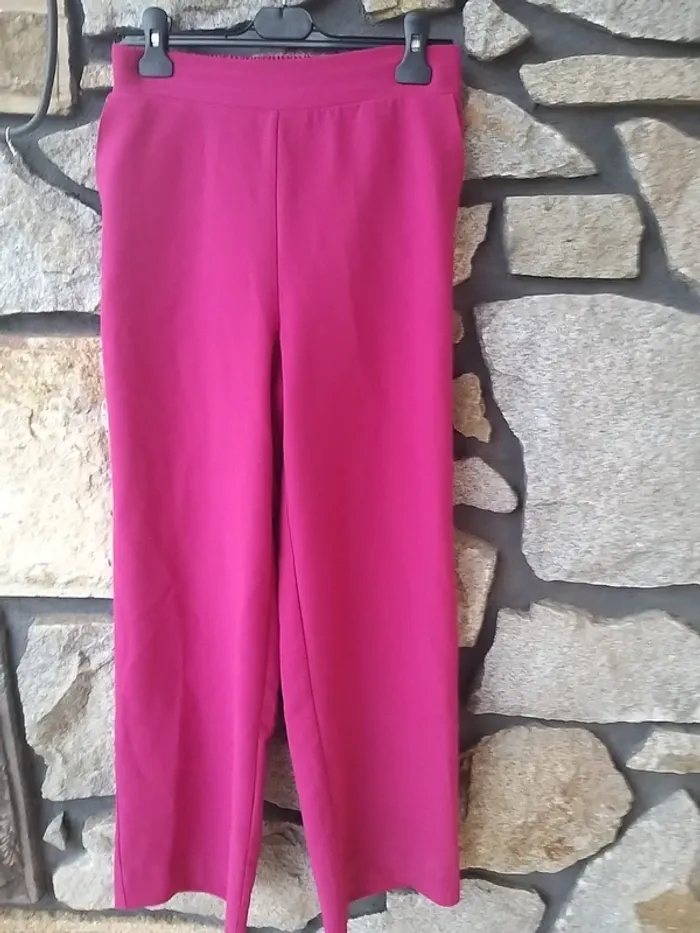 Pantalon femme fuschia