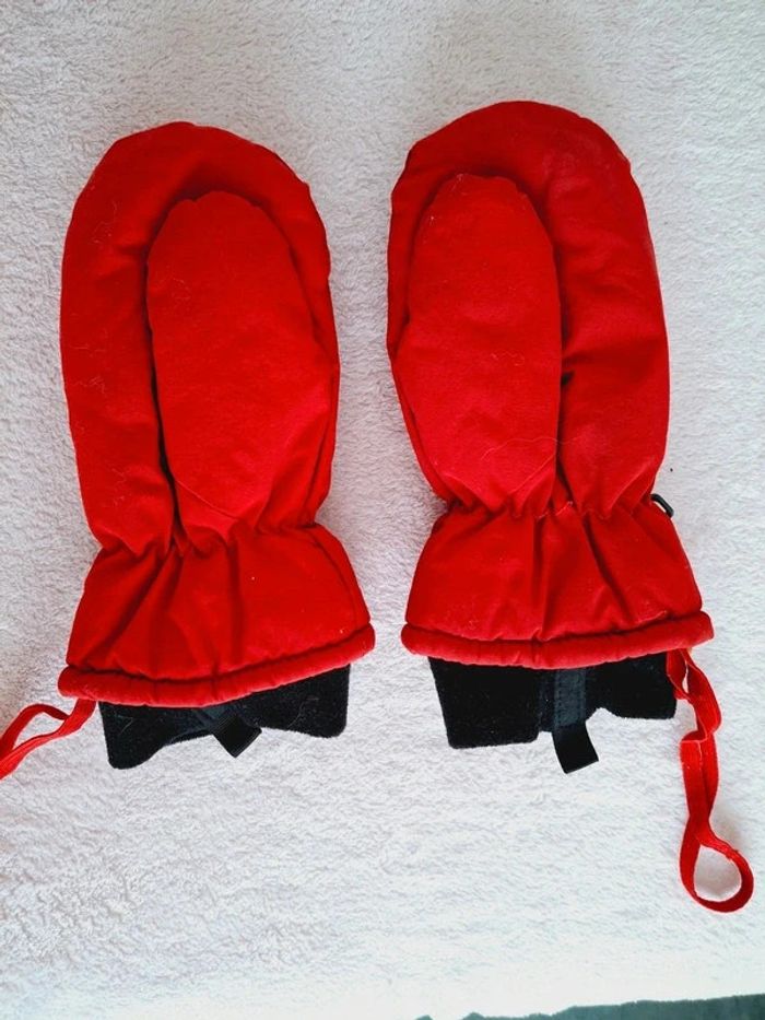 Moufles de ski rouge 6 ans Go Sport - photo numéro 2