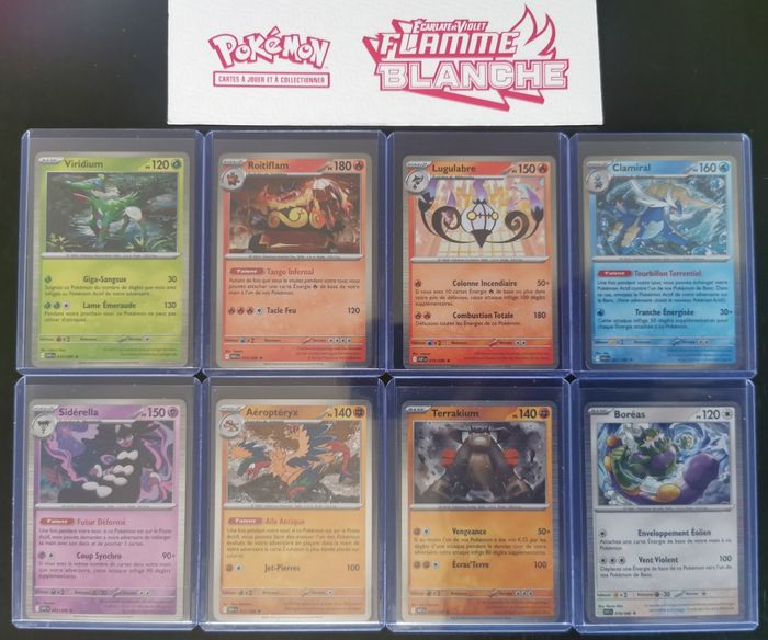 Lot de 8 HOLO Flamme Blanche EV 10.5