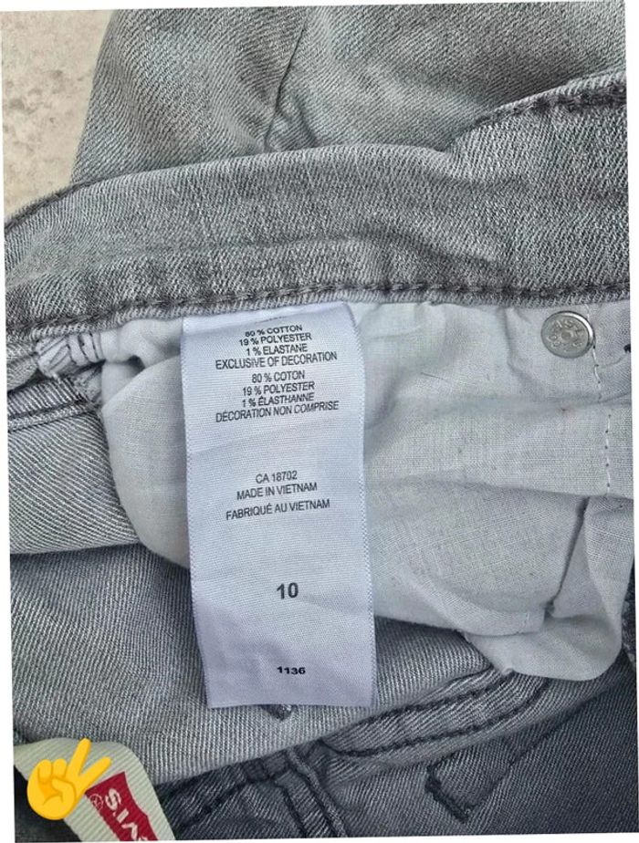 Jean Levi's 512 W24|FR34 coupe droite gris Femme-Women - photo numéro 6