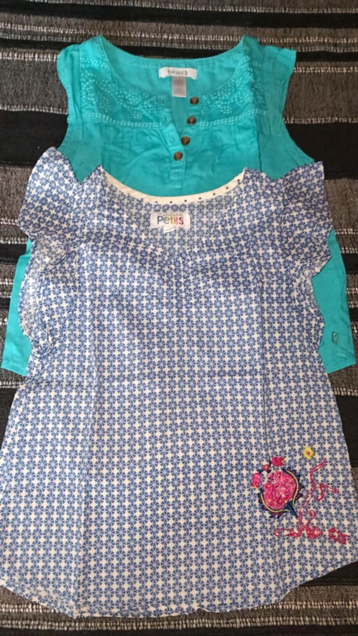 Lot de deux tee-shirts sans manche, 4 ans - photo numéro 2
