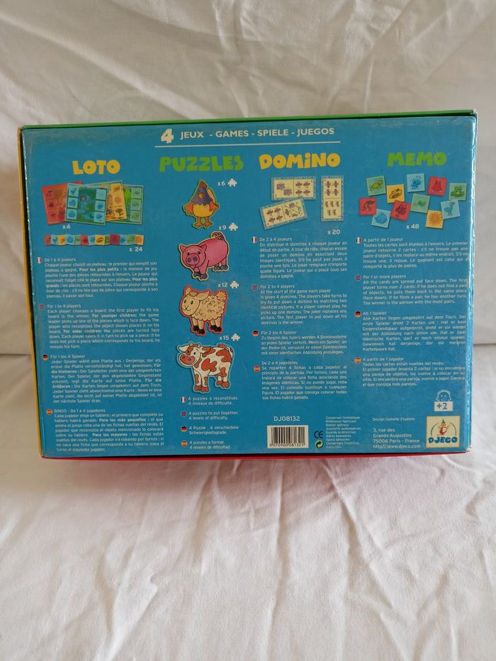 Coffret 4 jeux Djeco complet - photo numéro 2