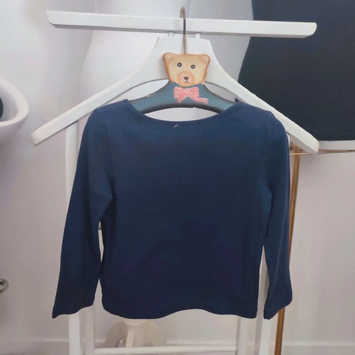 T-shirt bleu marine 2 ans Baby Gap - photo numéro 3
