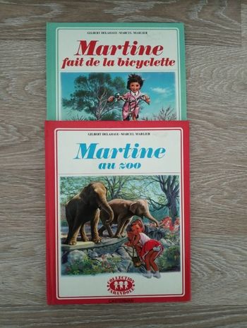 Lot de deux livres Martine vintage