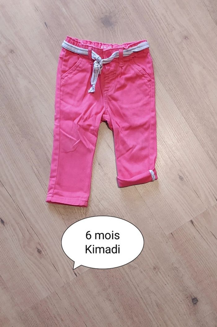 Pantalon fushia 6 mois