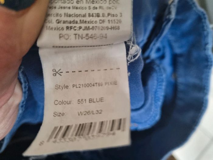 Pantalon bleu w26 l 32 - photo numéro 4