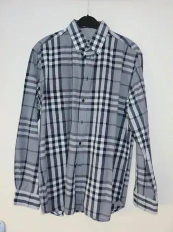 Chemise à carreaux Brice taille M gris