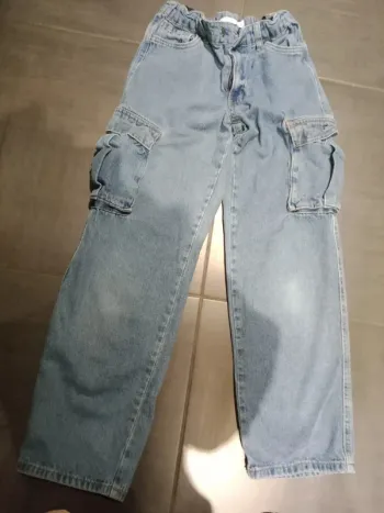 PANTALON CARGOT LARGE FILLE