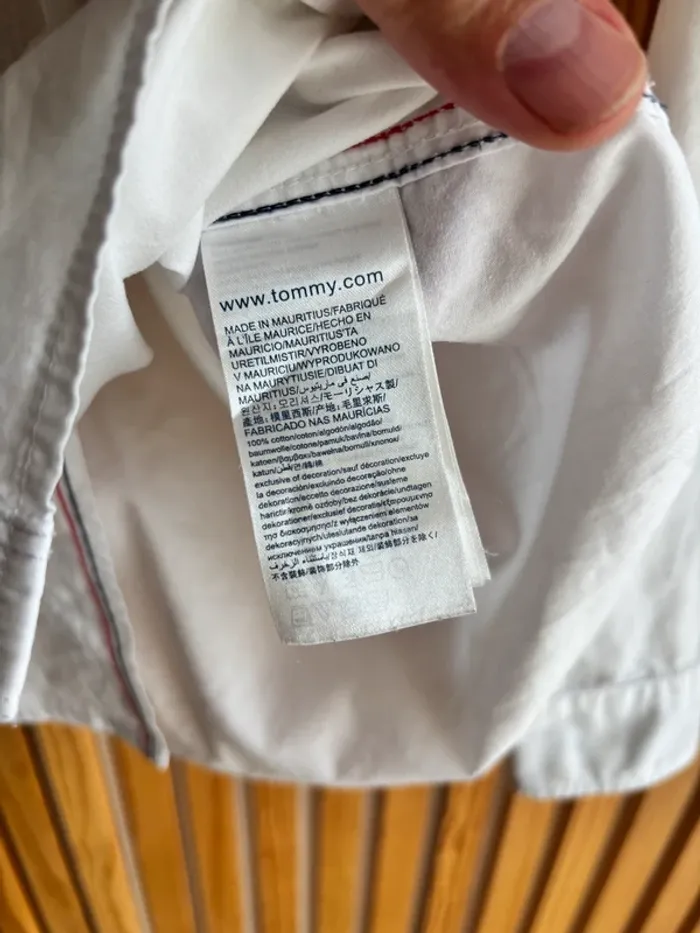 Chemise Tommy H blanc - photo numéro 4