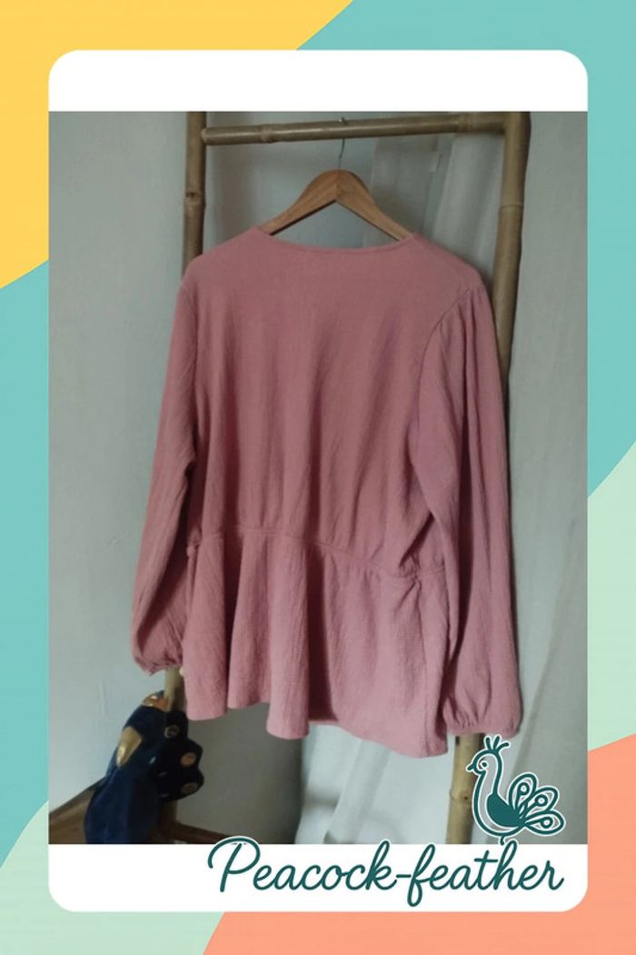 Blouse rose 44 xxl m&s mode - photo numéro 8