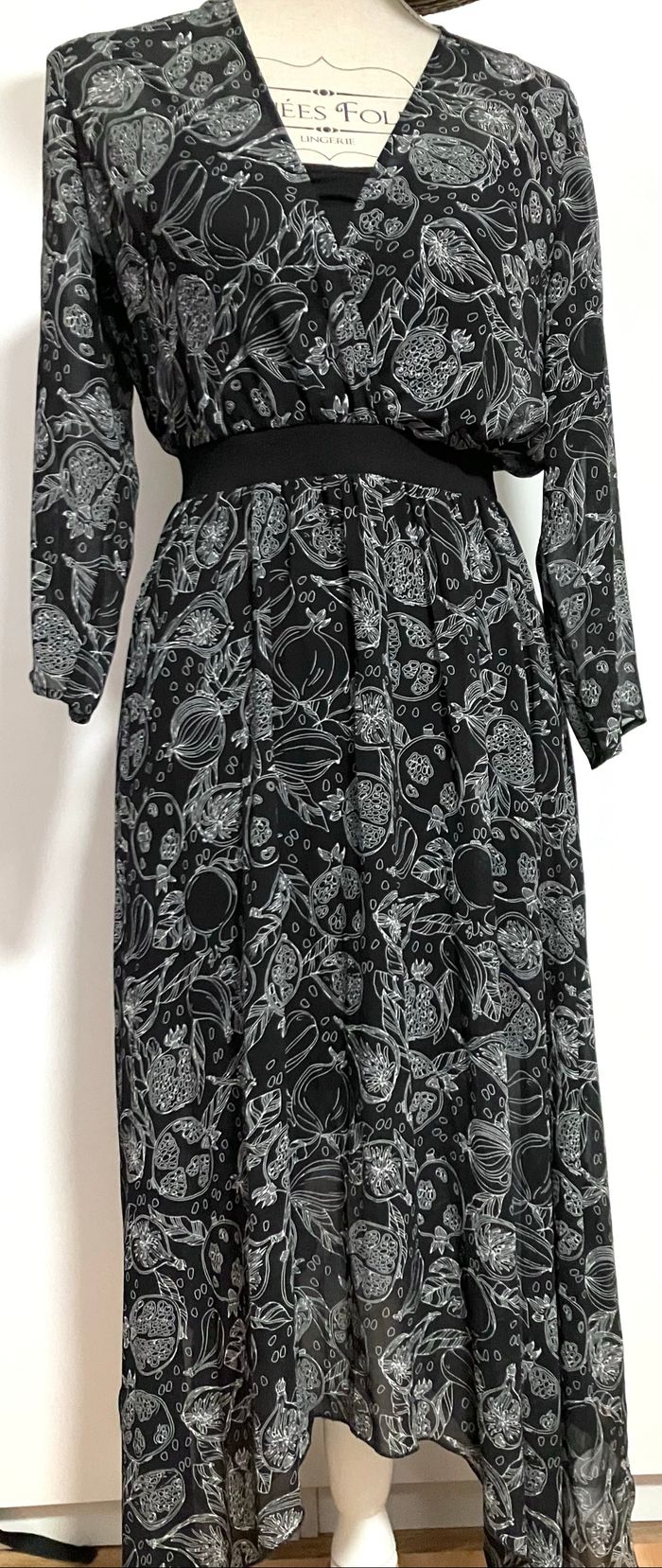 Robe longue voile Cop copine femme taille 38