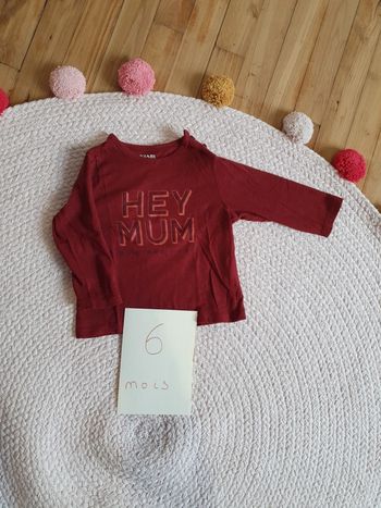 tee shirt manche longue 6 mois