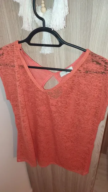 T-shirt corail cache cache leger