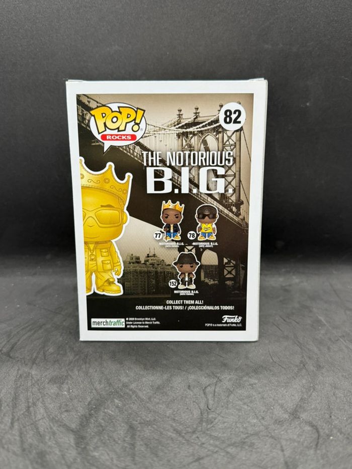 Funko pop Notorious Big 82 gold Toy Tokyo sticker - photo numéro 4