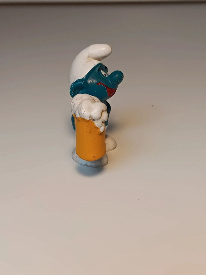 Figurine vintage Schtroumpf bière Oktoberfest schleich peyo W.germany - photo numéro 4