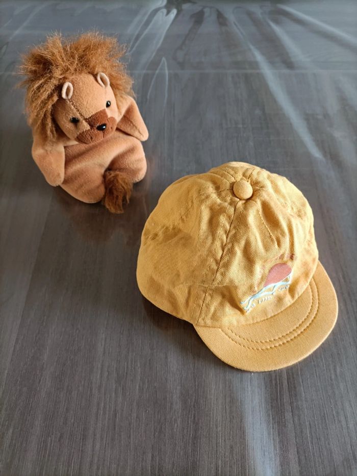 Casquette bébé jaune moutarde 43 cm