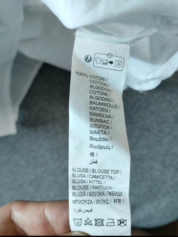 Haut femme léger blanc kiabi S manches longues - photo numéro 3