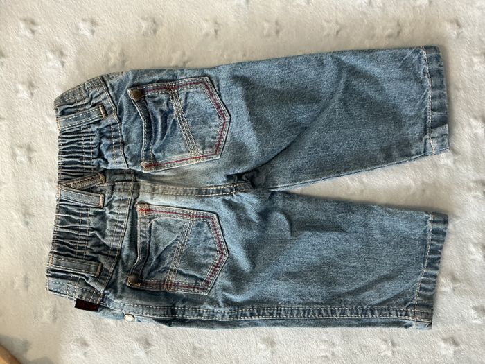 jean droit bleu taille élastique 6 mois orchestra - photo numéro 9