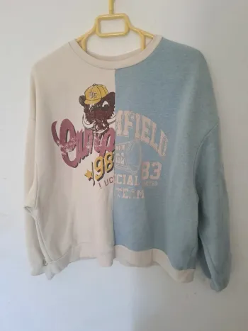 Sweat bicolore style vintage Taille L