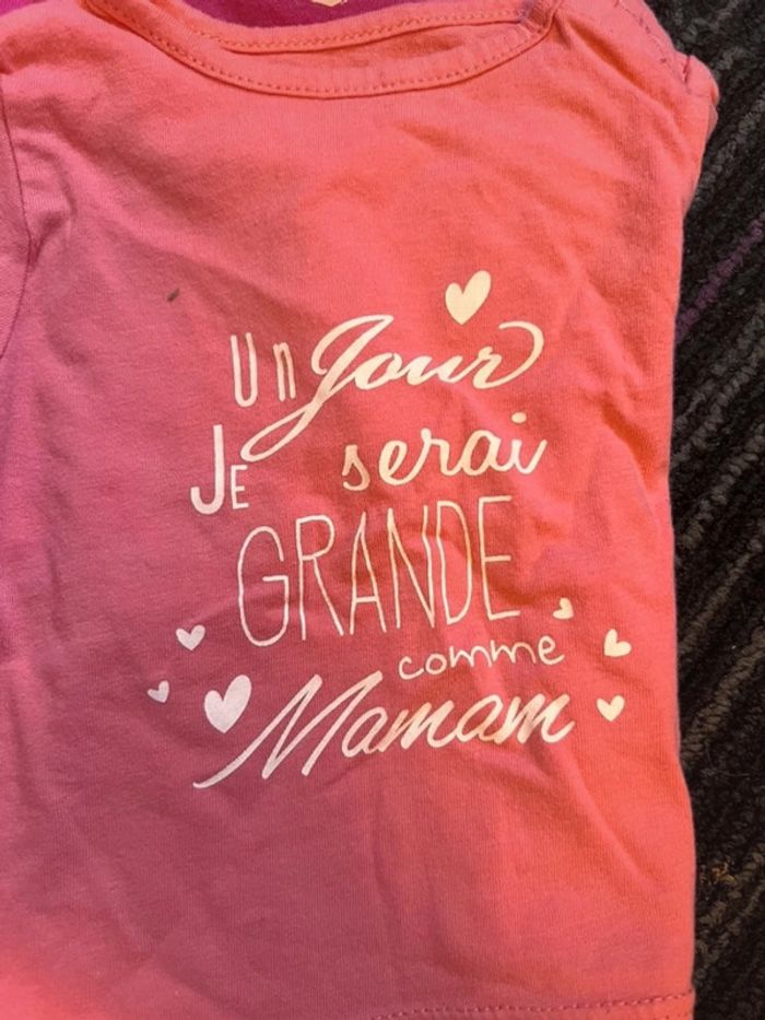 Lot tee shirt manche longue taille 3 mois Kiabi - photo numéro 2