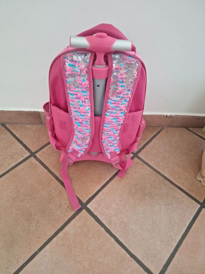 Sac à dos d'école Licorne rose. Dimensions - photo numéro 3